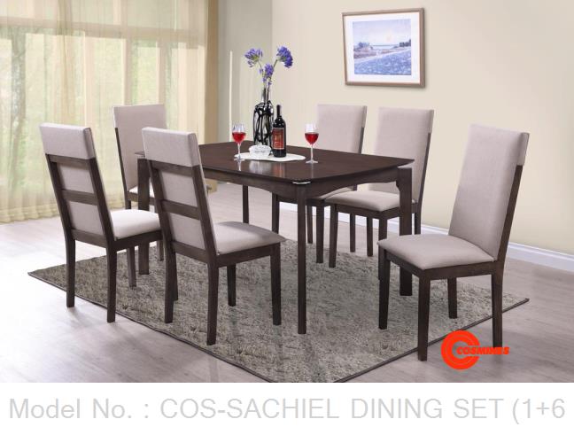 COS-SACHIEL DINING SET (1+6)